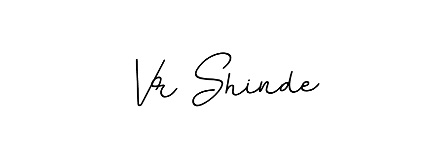 How to make Vr Shinde name signature. Use BallpointsItalic-DORy9 style for creating short signs online. This is the latest handwritten sign. Vr Shinde signature style 11 images and pictures png
