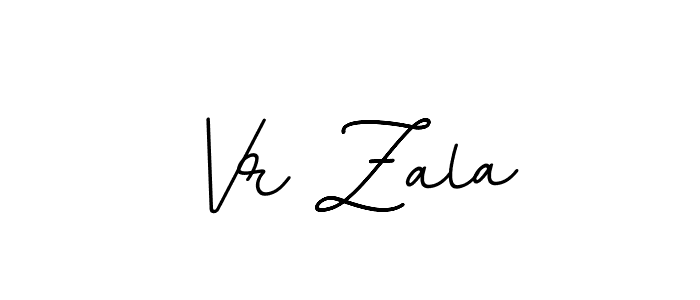 Design your own signature with our free online signature maker. With this signature software, you can create a handwritten (BallpointsItalic-DORy9) signature for name Vr Zala. Vr Zala signature style 11 images and pictures png