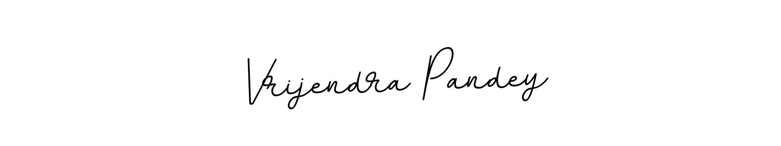 The best way (BallpointsItalic-DORy9) to make a short signature is to pick only two or three words in your name. The name Vrijendra Pandey include a total of six letters. For converting this name. Vrijendra Pandey signature style 11 images and pictures png