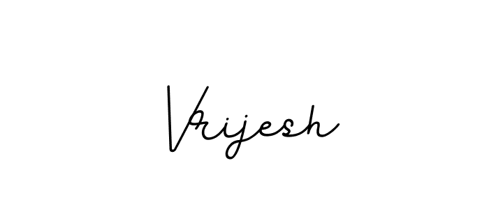 Use a signature maker to create a handwritten signature online. With this signature software, you can design (BallpointsItalic-DORy9) your own signature for name Vrijesh. Vrijesh signature style 11 images and pictures png
