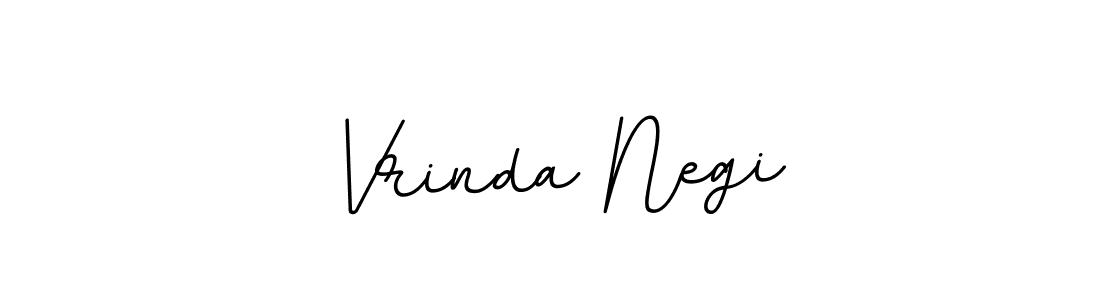 Make a beautiful signature design for name Vrinda Negi. With this signature (BallpointsItalic-DORy9) style, you can create a handwritten signature for free. Vrinda Negi signature style 11 images and pictures png