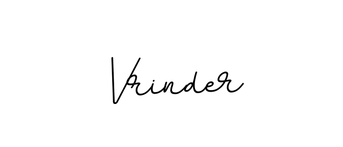 Vrinder stylish signature style. Best Handwritten Sign (BallpointsItalic-DORy9) for my name. Handwritten Signature Collection Ideas for my name Vrinder. Vrinder signature style 11 images and pictures png