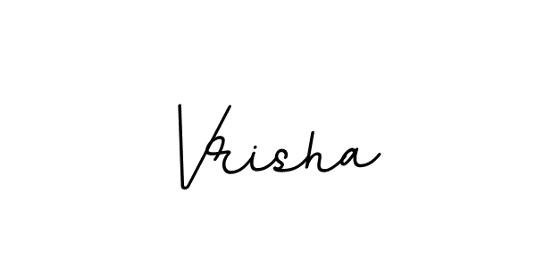 Vrisha stylish signature style. Best Handwritten Sign (BallpointsItalic-DORy9) for my name. Handwritten Signature Collection Ideas for my name Vrisha. Vrisha signature style 11 images and pictures png