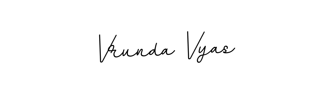 It looks lik you need a new signature style for name Vrunda Vyas. Design unique handwritten (BallpointsItalic-DORy9) signature with our free signature maker in just a few clicks. Vrunda Vyas signature style 11 images and pictures png