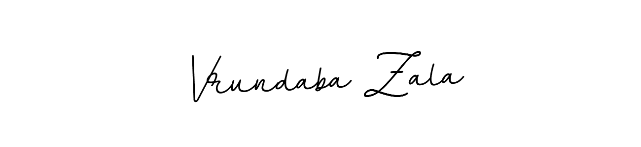 Also You can easily find your signature by using the search form. We will create Vrundaba Zala name handwritten signature images for you free of cost using BallpointsItalic-DORy9 sign style. Vrundaba Zala signature style 11 images and pictures png
