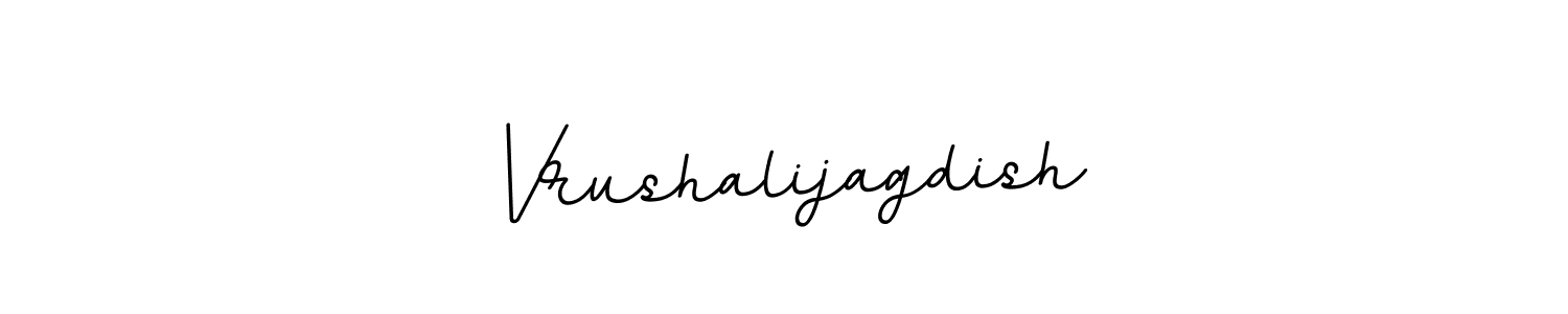Use a signature maker to create a handwritten signature online. With this signature software, you can design (BallpointsItalic-DORy9) your own signature for name Vrushalijagdish. Vrushalijagdish signature style 11 images and pictures png