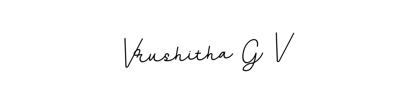 You can use this online signature creator to create a handwritten signature for the name Vrushitha G V. This is the best online autograph maker. Vrushitha G V signature style 11 images and pictures png