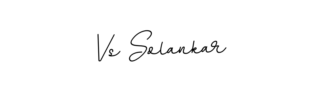 Make a beautiful signature design for name Vs Solankar. With this signature (BallpointsItalic-DORy9) style, you can create a handwritten signature for free. Vs Solankar signature style 11 images and pictures png