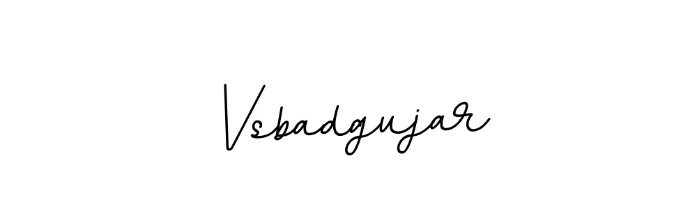 The best way (BallpointsItalic-DORy9) to make a short signature is to pick only two or three words in your name. The name Vsbadgujar include a total of six letters. For converting this name. Vsbadgujar signature style 11 images and pictures png