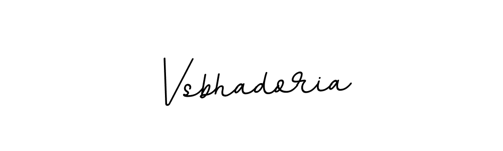 The best way (BallpointsItalic-DORy9) to make a short signature is to pick only two or three words in your name. The name Vsbhadoria include a total of six letters. For converting this name. Vsbhadoria signature style 11 images and pictures png