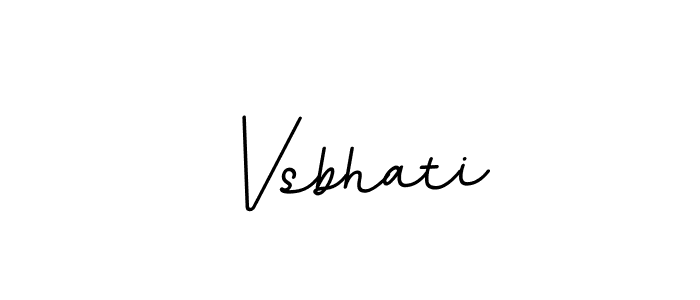 Make a beautiful signature design for name Vsbhati. With this signature (BallpointsItalic-DORy9) style, you can create a handwritten signature for free. Vsbhati signature style 11 images and pictures png