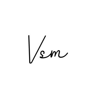 Design your own signature with our free online signature maker. With this signature software, you can create a handwritten (BallpointsItalic-DORy9) signature for name Vsm. Vsm signature style 11 images and pictures png