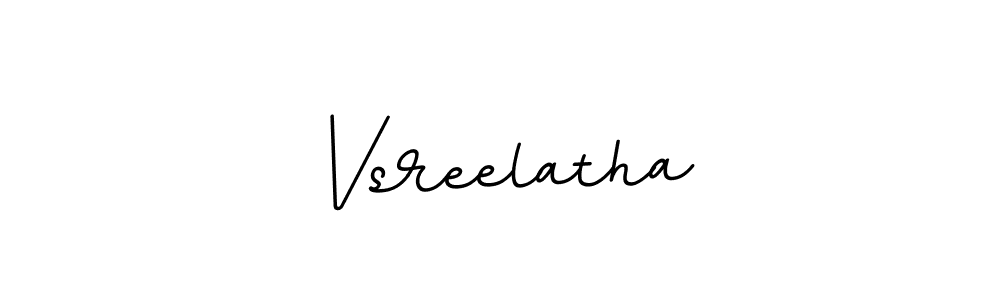 Vsreelatha stylish signature style. Best Handwritten Sign (BallpointsItalic-DORy9) for my name. Handwritten Signature Collection Ideas for my name Vsreelatha. Vsreelatha signature style 11 images and pictures png