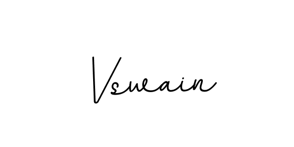 How to make Vswain name signature. Use BallpointsItalic-DORy9 style for creating short signs online. This is the latest handwritten sign. Vswain signature style 11 images and pictures png
