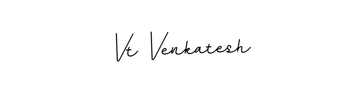 Create a beautiful signature design for name Vt Venkatesh. With this signature (BallpointsItalic-DORy9) fonts, you can make a handwritten signature for free. Vt Venkatesh signature style 11 images and pictures png