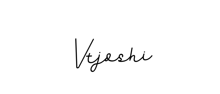 Design your own signature with our free online signature maker. With this signature software, you can create a handwritten (BallpointsItalic-DORy9) signature for name Vtjoshi. Vtjoshi signature style 11 images and pictures png