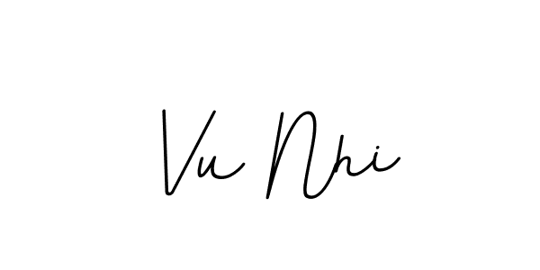 It looks lik you need a new signature style for name Vu Nhi. Design unique handwritten (BallpointsItalic-DORy9) signature with our free signature maker in just a few clicks. Vu Nhi signature style 11 images and pictures png