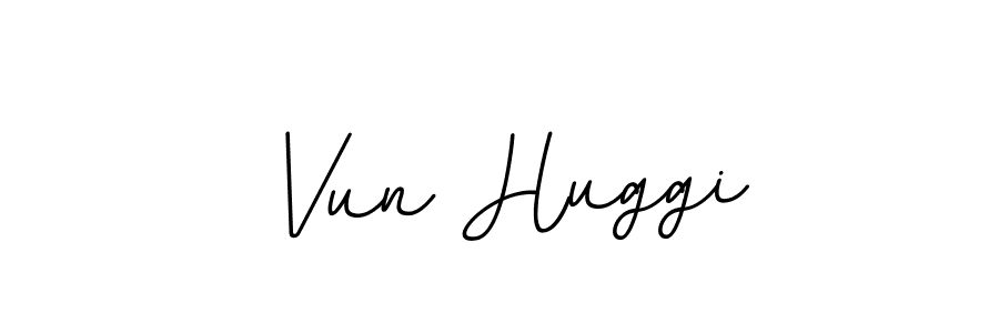 You should practise on your own different ways (BallpointsItalic-DORy9) to write your name (Vun Huggi) in signature. don't let someone else do it for you. Vun Huggi signature style 11 images and pictures png