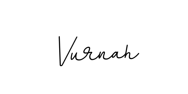 Design your own signature with our free online signature maker. With this signature software, you can create a handwritten (BallpointsItalic-DORy9) signature for name Vurnah. Vurnah signature style 11 images and pictures png