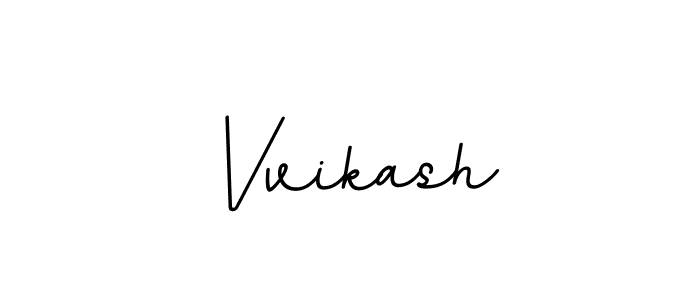Use a signature maker to create a handwritten signature online. With this signature software, you can design (BallpointsItalic-DORy9) your own signature for name Vvikash. Vvikash signature style 11 images and pictures png