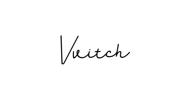 How to make Vvitch name signature. Use BallpointsItalic-DORy9 style for creating short signs online. This is the latest handwritten sign. Vvitch signature style 11 images and pictures png