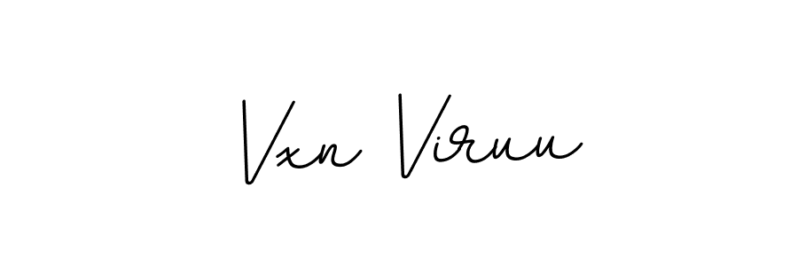 How to make Vxn Viruu name signature. Use BallpointsItalic-DORy9 style for creating short signs online. This is the latest handwritten sign. Vxn Viruu signature style 11 images and pictures png