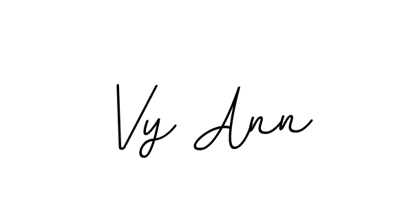 Make a beautiful signature design for name Vy Ann. With this signature (BallpointsItalic-DORy9) style, you can create a handwritten signature for free. Vy Ann signature style 11 images and pictures png