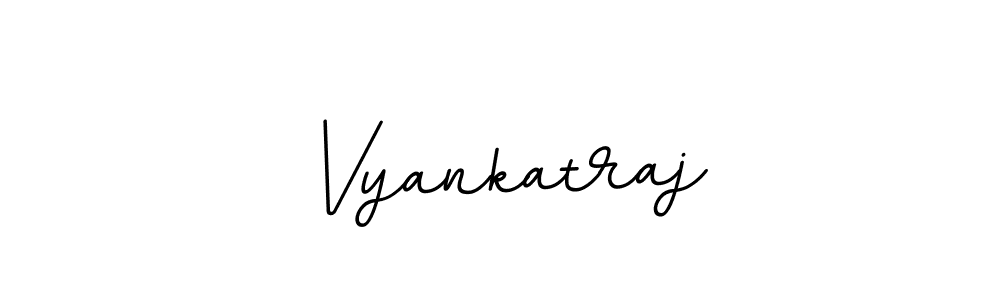 Use a signature maker to create a handwritten signature online. With this signature software, you can design (BallpointsItalic-DORy9) your own signature for name Vyankatraj. Vyankatraj signature style 11 images and pictures png