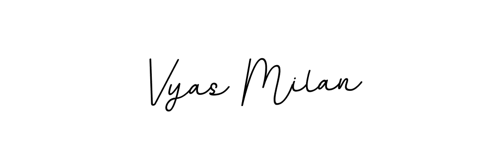 You should practise on your own different ways (BallpointsItalic-DORy9) to write your name (Vyas Milan) in signature. don't let someone else do it for you. Vyas Milan signature style 11 images and pictures png
