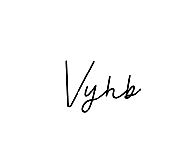 Use a signature maker to create a handwritten signature online. With this signature software, you can design (BallpointsItalic-DORy9) your own signature for name Vyhb. Vyhb signature style 11 images and pictures png