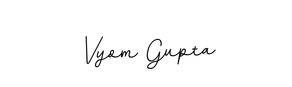 BallpointsItalic-DORy9 is a professional signature style that is perfect for those who want to add a touch of class to their signature. It is also a great choice for those who want to make their signature more unique. Get Vyom Gupta name to fancy signature for free. Vyom Gupta signature style 11 images and pictures png