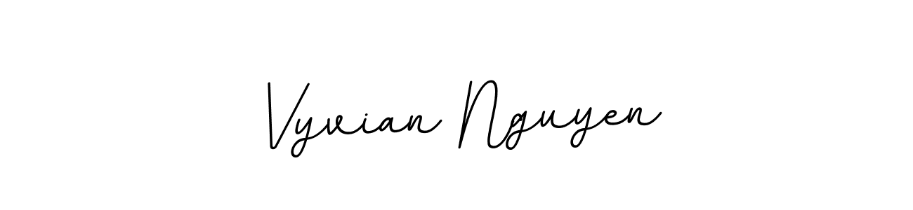 Use a signature maker to create a handwritten signature online. With this signature software, you can design (BallpointsItalic-DORy9) your own signature for name Vyvian Nguyen. Vyvian Nguyen signature style 11 images and pictures png