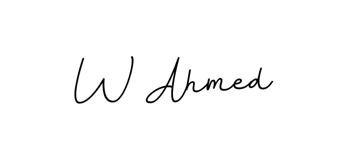 You can use this online signature creator to create a handwritten signature for the name W Ahmed. This is the best online autograph maker. W Ahmed signature style 11 images and pictures png