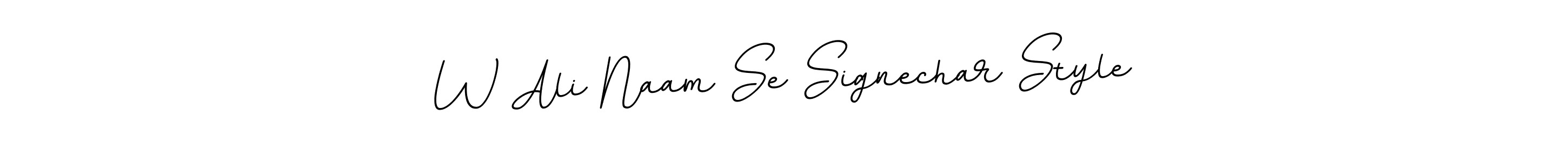 This is the best signature style for the W Ali Naam Se Signechar Style name. Also you like these signature font (BallpointsItalic-DORy9). Mix name signature. W Ali Naam Se Signechar Style signature style 11 images and pictures png
