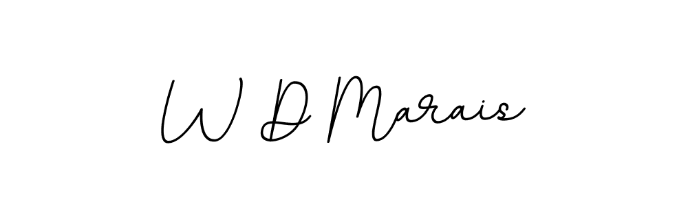 Design your own signature with our free online signature maker. With this signature software, you can create a handwritten (BallpointsItalic-DORy9) signature for name W D Marais. W D Marais signature style 11 images and pictures png