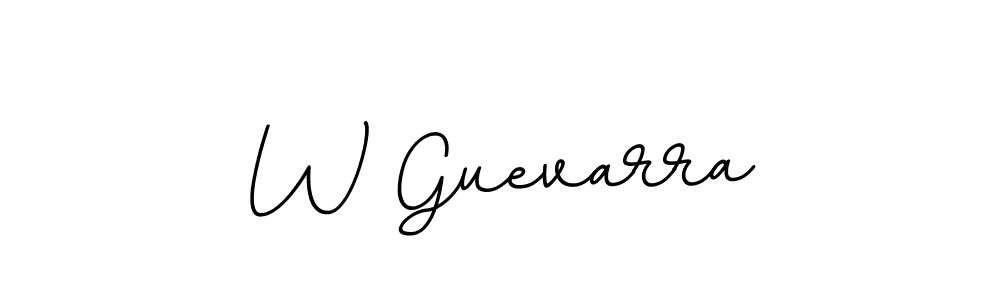 The best way (BallpointsItalic-DORy9) to make a short signature is to pick only two or three words in your name. The name W Guevarra include a total of six letters. For converting this name. W Guevarra signature style 11 images and pictures png