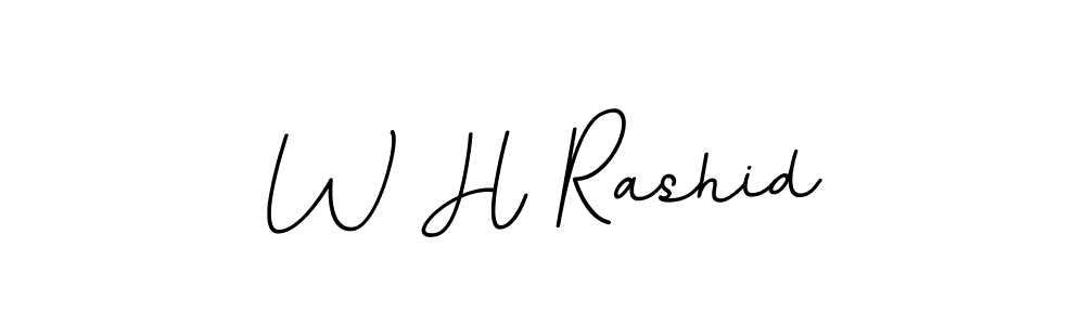 Make a beautiful signature design for name W H Rashid. Use this online signature maker to create a handwritten signature for free. W H Rashid signature style 11 images and pictures png