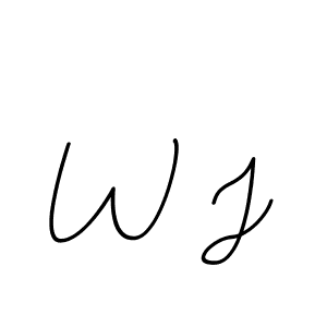 W J stylish signature style. Best Handwritten Sign (BallpointsItalic-DORy9) for my name. Handwritten Signature Collection Ideas for my name W J. W J signature style 11 images and pictures png