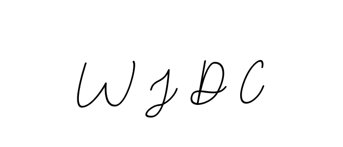 Design your own signature with our free online signature maker. With this signature software, you can create a handwritten (BallpointsItalic-DORy9) signature for name W J D C. W J D C signature style 11 images and pictures png