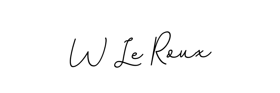 W Le Roux stylish signature style. Best Handwritten Sign (BallpointsItalic-DORy9) for my name. Handwritten Signature Collection Ideas for my name W Le Roux. W Le Roux signature style 11 images and pictures png