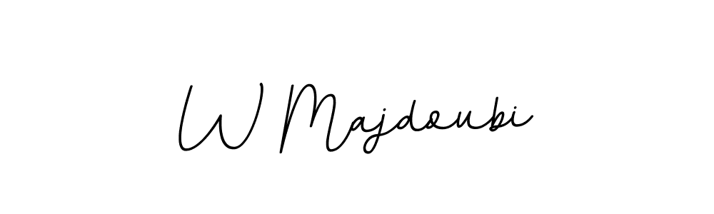 It looks lik you need a new signature style for name W Majdoubi. Design unique handwritten (BallpointsItalic-DORy9) signature with our free signature maker in just a few clicks. W Majdoubi signature style 11 images and pictures png