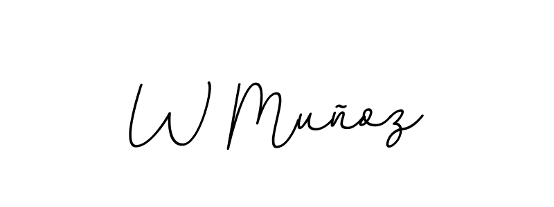 Also we have W Muñoz name is the best signature style. Create professional handwritten signature collection using BallpointsItalic-DORy9 autograph style. W Muñoz signature style 11 images and pictures png