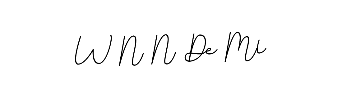 Also You can easily find your signature by using the search form. We will create W N N De Ml name handwritten signature images for you free of cost using BallpointsItalic-DORy9 sign style. W N N De Ml signature style 11 images and pictures png