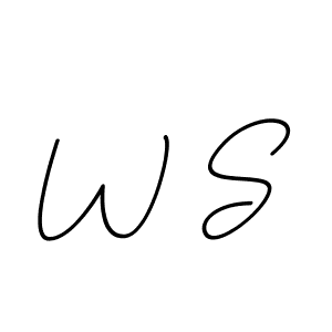 W S stylish signature style. Best Handwritten Sign (BallpointsItalic-DORy9) for my name. Handwritten Signature Collection Ideas for my name W S. W S signature style 11 images and pictures png