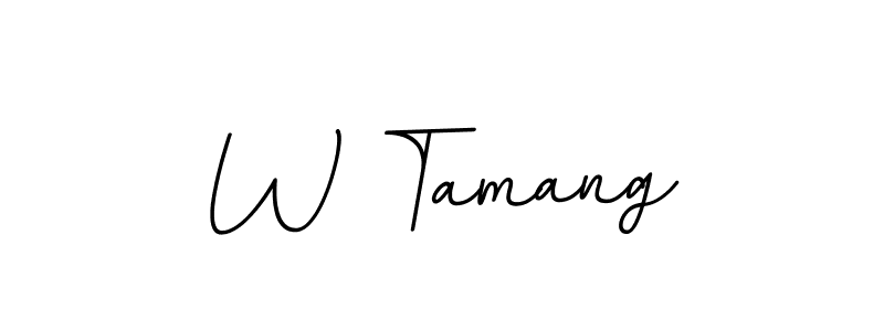 It looks lik you need a new signature style for name W Tamang. Design unique handwritten (BallpointsItalic-DORy9) signature with our free signature maker in just a few clicks. W Tamang signature style 11 images and pictures png