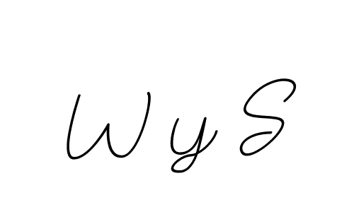 Also You can easily find your signature by using the search form. We will create W Y S name handwritten signature images for you free of cost using BallpointsItalic-DORy9 sign style. W Y S signature style 11 images and pictures png