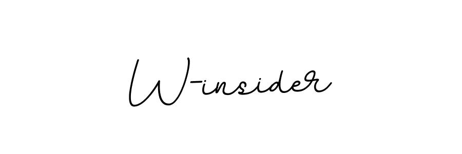 W-insider stylish signature style. Best Handwritten Sign (BallpointsItalic-DORy9) for my name. Handwritten Signature Collection Ideas for my name W-insider. W-insider signature style 11 images and pictures png