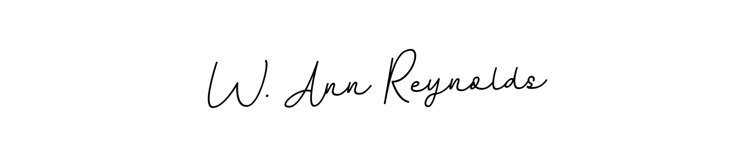 The best way (BallpointsItalic-DORy9) to make a short signature is to pick only two or three words in your name. The name W. Ann Reynolds include a total of six letters. For converting this name. W. Ann Reynolds signature style 11 images and pictures png