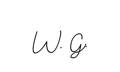 Also You can easily find your signature by using the search form. We will create W. G. name handwritten signature images for you free of cost using BallpointsItalic-DORy9 sign style. W. G. signature style 11 images and pictures png