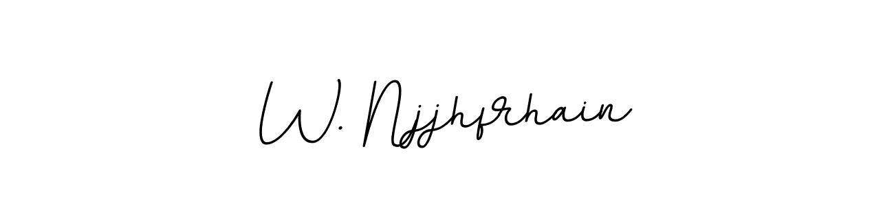 Design your own signature with our free online signature maker. With this signature software, you can create a handwritten (BallpointsItalic-DORy9) signature for name W. Njjhfrhain. W. Njjhfrhain signature style 11 images and pictures png